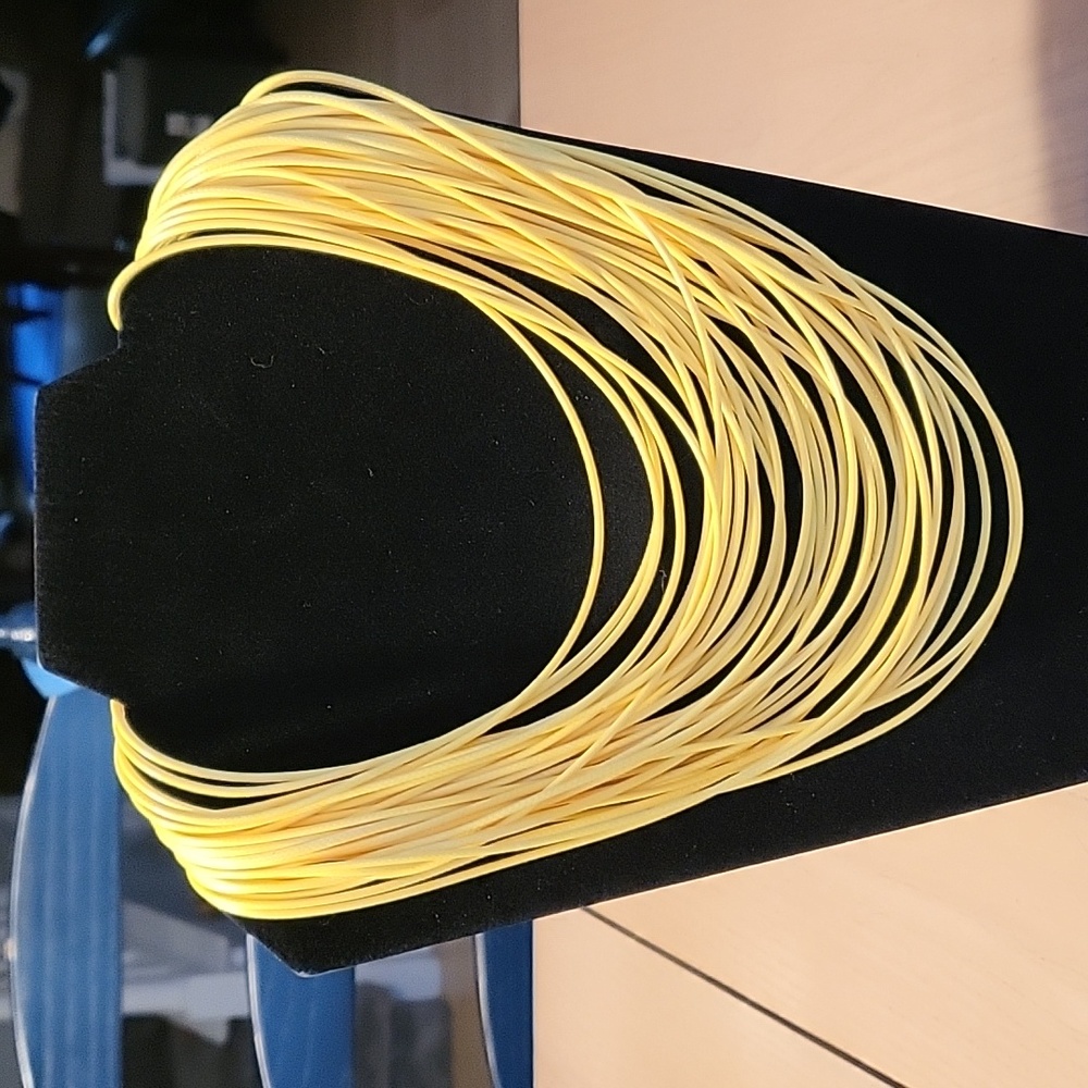 Yellow multistrand necklace